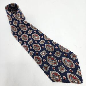 Christian Dior Monsieur Paisley Tie 100% Silk Italy Blue